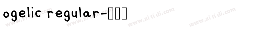 ogelic regular字体转换